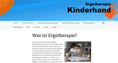 Desktop Screenshot of ergotherapie-kinderhand.ch